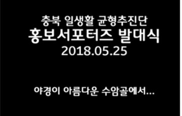 2018년 충북 일.생활 균형 추진협의회 발대식